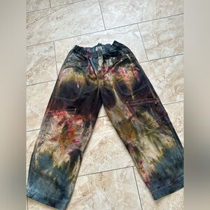 BDG woman-Dye Cargo Pants - Pink, Brown, Black